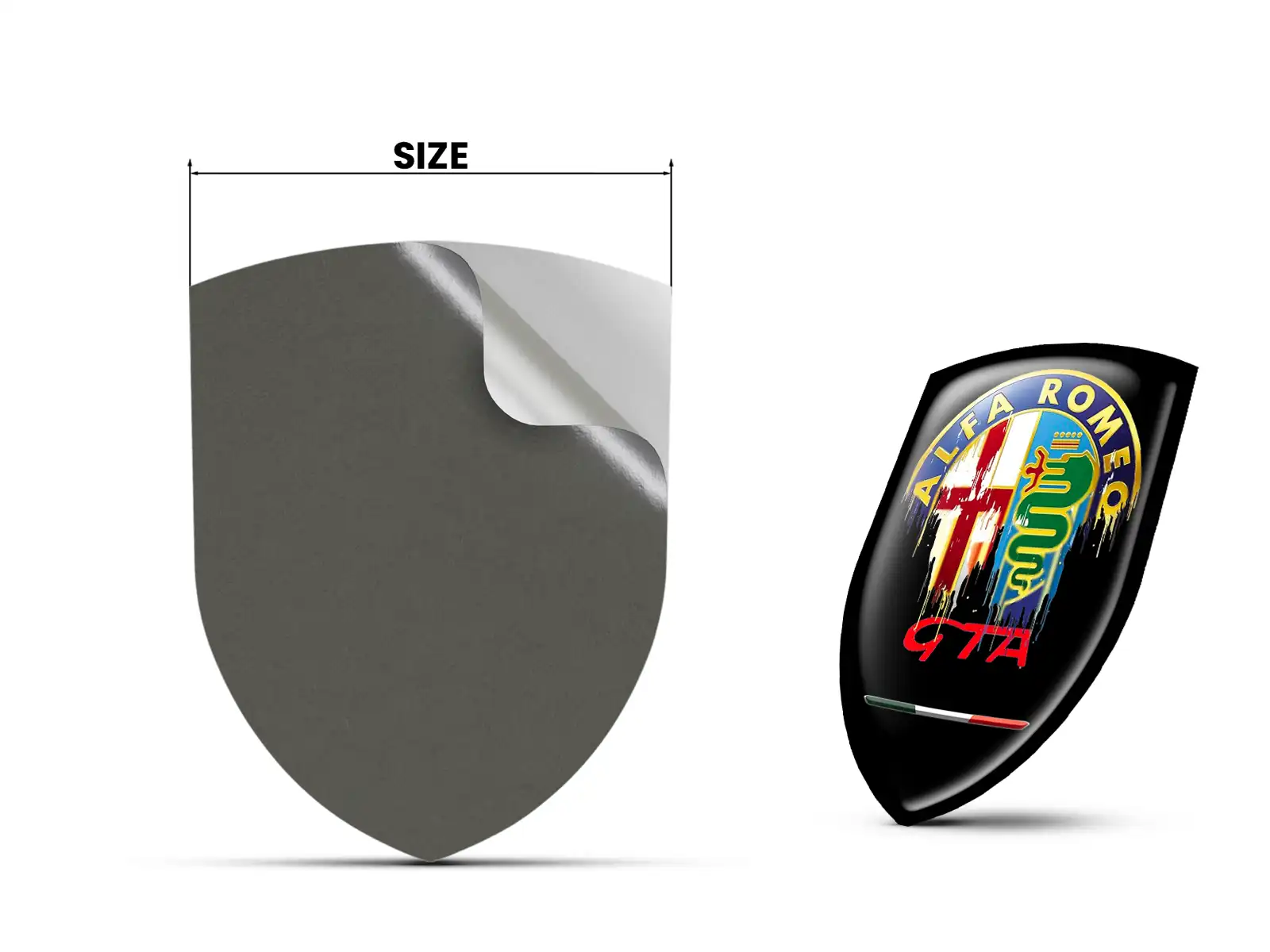 Alfa Romeo Silikonsticker Hochwertig Professionell Anpassbar